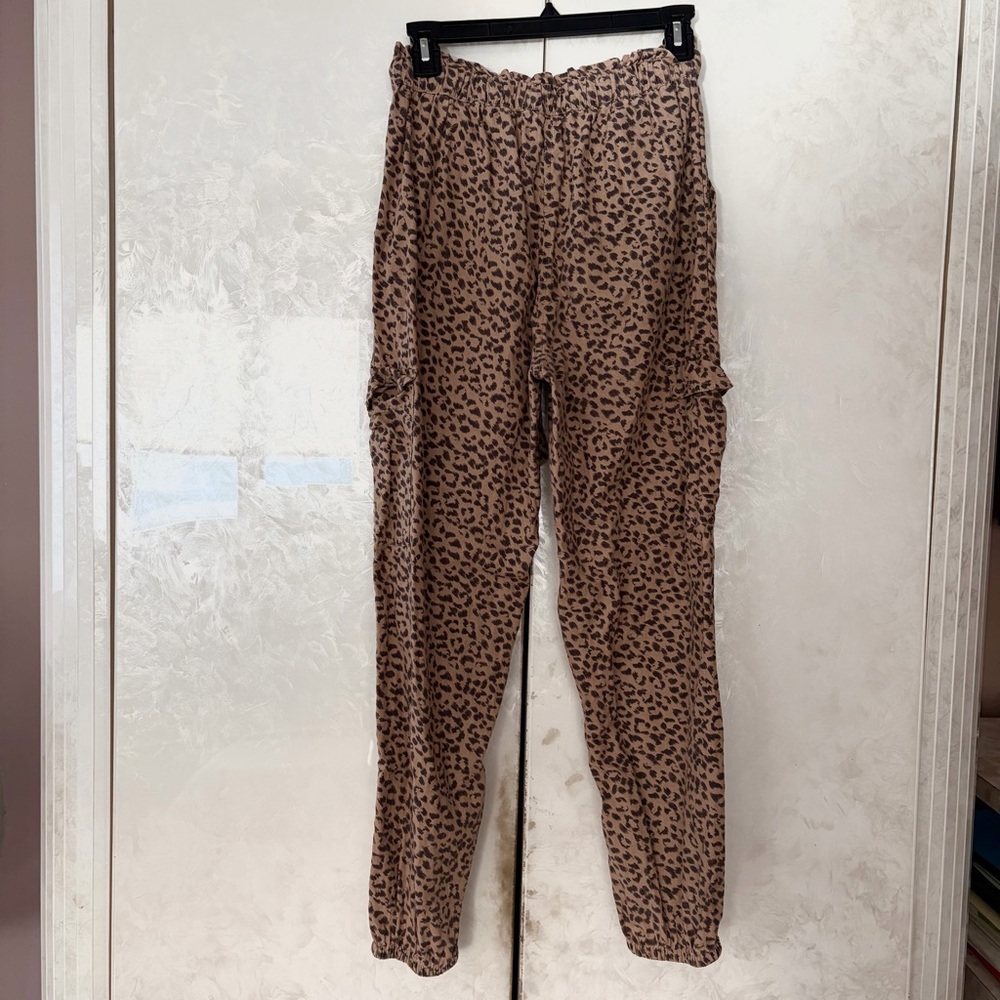 Aerie Leopard Print Joggers - Picture 2 of 8